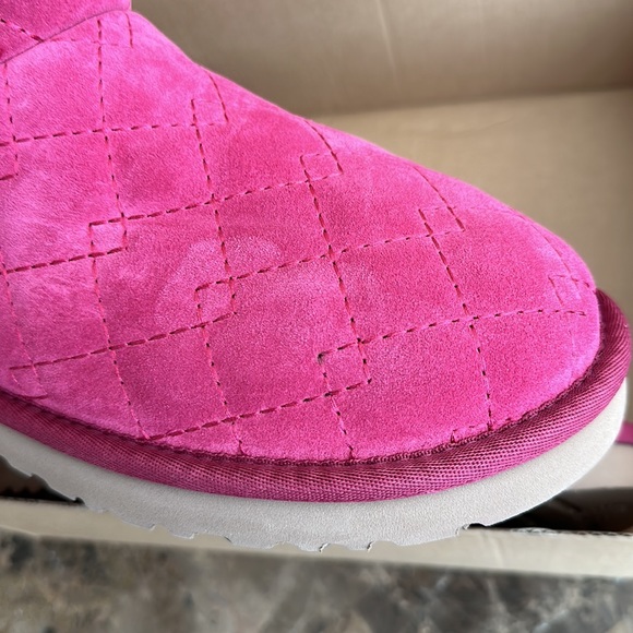 Authentic UGG Pink Leather Arden Boots - Picture 14 of 14